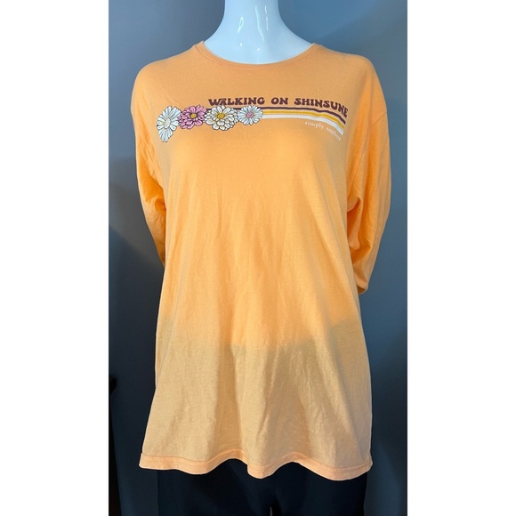 Simply Southern : walking on sunshine long sleeve tee - Picture 3 of 13